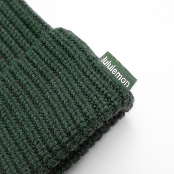 Lululemon Close-fit Wool-blend Ribbed Knit Beanie Merino Wool Roll Fisherman - Picture 3 of 11